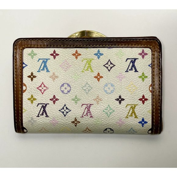 Louis Vuitton | White Multicolor Monogram Takashi Murakami French Wallet - Picture 3 of 11
